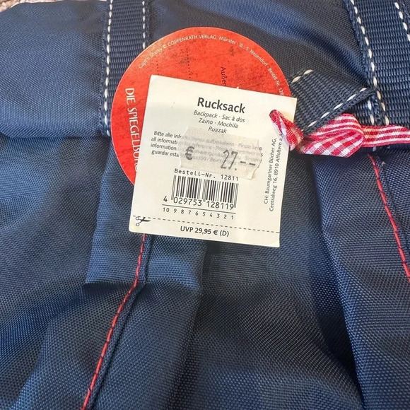 Die Spiegelburg Cap’n Sharky Navy Striped Kids Backpack 12.5” - Picture 8 of 8
